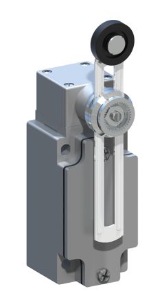 RS PRO Adjustable Roller Lever Limit Switch, 1NO/1NC, IP66, Aluminium Housing, 400V ac Max, 10A Max [0]; 136-239