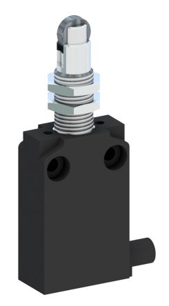 RS PRO Roller Plunger Limit Switch, 1NO/1NC, IP67, Thermoplastic Housing, 400V ac Max, 10A Max [0]; 136-255