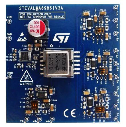 STMicroelectronics Isobuck Boost Converter Buck-Boost Converter for ST A6986I for 3-Phase Inverters [STEVAL-A6986IV3]; 136-261
