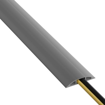 RS PRO 1.8m Grey Cable Cover in PVC, 17mm Inside dia. [0]; 137-633