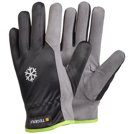Tegera TEGERA Black, Grey Synthetic Leather Dry Environment Work Gloves, Size 11 [322-11]; 139-226