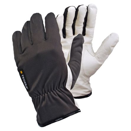 Tegera TEGERA Grey, White Leather Good Dexterity Work Gloves, Size 7 [340-7]; 139-249