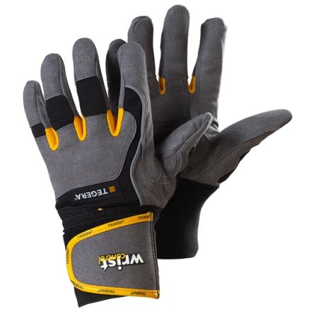 Tegera TEGERA Black, Grey, Yellow Synthetic Leather Abrasion Resistant Work Gloves, Size 8 [9295-8]; 139-744