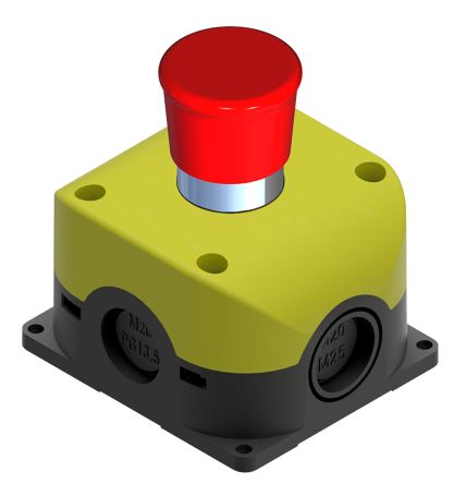 RS PRO Pull to Release Emergency Stop Push Button, Through Hole, 1 NC, IP65 [0]; 139-976