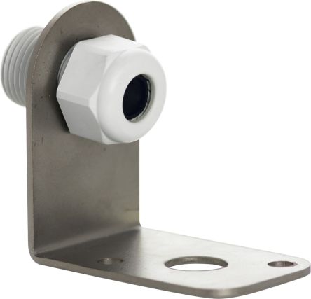 RS PRO Black/Grey Wall Bracket for use with 50mm & 70mm Signal Towers [0]; 142-127