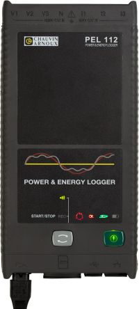 Chauvin Arnoux PEL112 Power & Energy Data Logger, Ethernet, IRD Server, USB, Wifi, 3V / 3I Input Channel(s) [P01157156]; 142-507