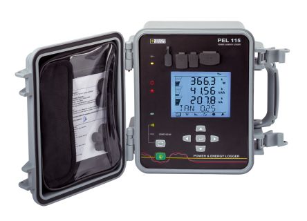 Chauvin Arnoux PEL 115 Power & Energy Data Logger, Ethernet, IRD Server, USB, Wifi, 4V / 4I Input Channel(s) [P01157169]; 142-516