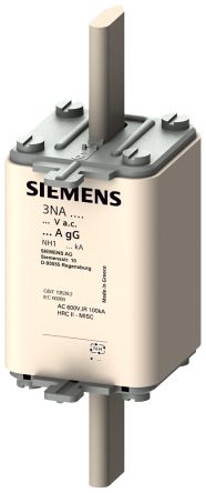 Siemens 250A Tag Fuse, NH1, 690 / 440V ac/dc [3NA3144-6]; 143-897