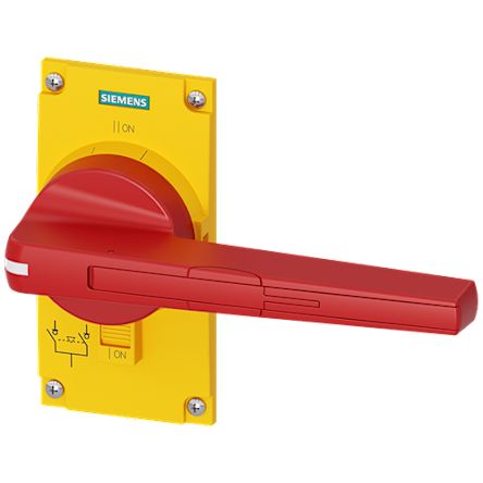 Siemens Red/Yellow Rotary Handle, 3KC Series [3KC9501-2]; 143-923