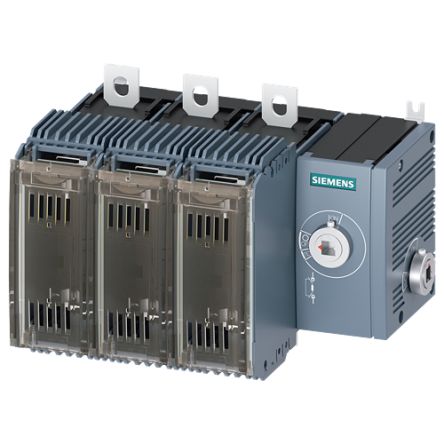 Siemens Fuse Switch Disconnector, 3 Pole, 125A Max Current [3KF2312-4RF11]; 144-026