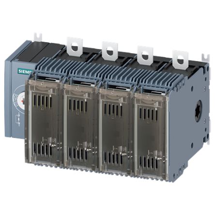 Siemens Fuse Switch Disconnector, 4 Pole, 125A Max Current [3KF2412-4LF11]; 144-029