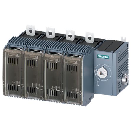 Siemens Fuse Switch Disconnector, 4 Pole, 160A Max Current [3KF2416-4RF11]; 144-033