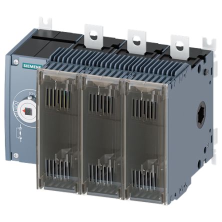 Siemens Fuse Switch Disconnector, 3 Pole, 250A Max Current [3KF3325-4LF11]; 144-035