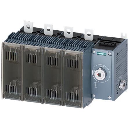 Siemens Fuse Switch Disconnector, 4 Pole, 250A Max Current [3KF3425-4RF11]; 144-039
