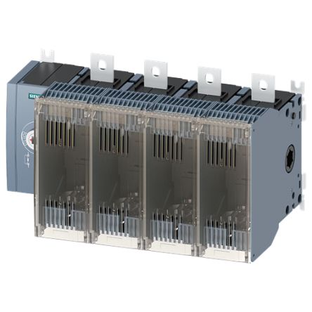 Siemens Fuse Switch Disconnector, 4 Pole, 400A Max Current [3KF4440-4LF11]; 144-044