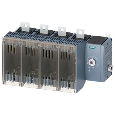 Siemens Fuse Switch Disconnector, 4 Pole, 400A Max Current [3KF4440-4RF11]; 144-045