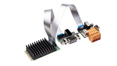 Hilscher 2 Port Mini PCI Express 5 Pin COMBICON, 9 pin D-Sub Serial Card [CIFX 90E-2DP\DN\ET\F+ML]; 144-600