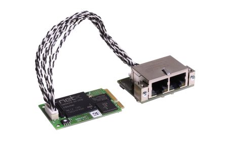 Hilscher 2 Port Mini PCI Express RJ45 Network Card, 100Mbit/s [CIFX 90E-RE\NHS\F+ML]; 144-638
