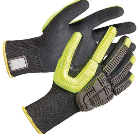 Honeywell Safety Rig Dog Black Glass Fibre, HPPE, Polyester, Steel Fibre Abrasion Resistant, Cut Resistant, Puncture [41-4413BE/9L]; 144-852