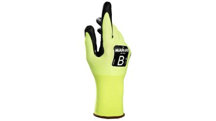 Mapa KRYTECH 692 Yellow Nitrile Foam Cut Resistant Work Gloves, Size 7 [3469200 / 7]; 144-941