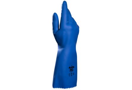 Mapa ULTRANEO 382 Blue Polychloroprene Chemical Resistant Work Gloves, Size 10 [3438204 / 10]; 144-988
