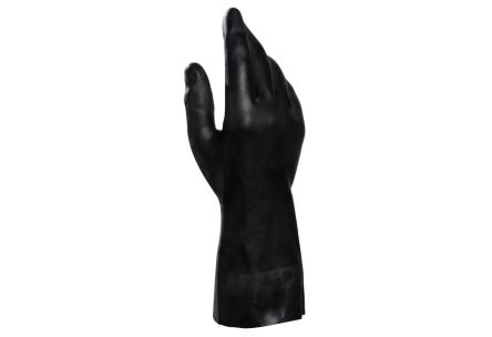 Mapa ULTRANEO 401 Black Natural Latex, Polychloroprene Chemical Resistant Work Gloves, Size 7 [3440114 / 7]; 144-997
