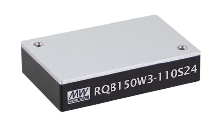 MEAN WELL RQB150W3 DC-DC Converter, 48V dc/ 3.125A Output, 60 → 160 V dc Input, 150W, Through Hole, +90°C Max [RQB150W3-110S48]; 145-063