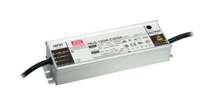 MEAN WELL LED Driver, 74 → 148V Output, 150W Output, 1.05A Output, Constant Current Dimmable [HLG-120H-C1050AB]; 145-064