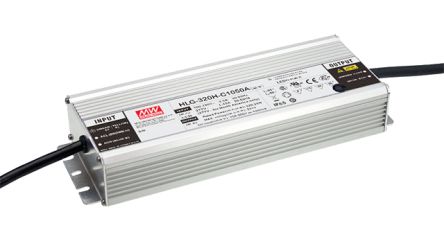 MEAN WELL LED Driver, 214 → 428V Output, 320W Output, 700mA Output, Constant Current [HLG-320H-C700DA]; 145-101