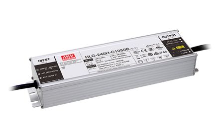 MEAN WELL LED Driver, 178 → 357V Output, 250W Output, 700mA Output, Constant Current Dimmable [HLG-240H-C700B]; 145-123