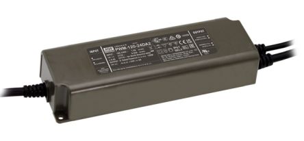 MEAN WELL LED Driver, 24V Output, 120W Output, 5A Output, Constant Voltage [PWM-120-24DA2]; 145-127