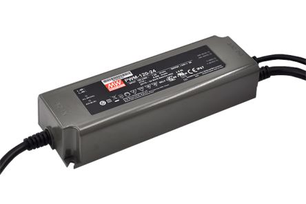 MEAN WELL LED Driver, 12V Output, 120W Output, 10A Output, Constant Voltage Dimmable [PWM-120-12BLE]; 145-199