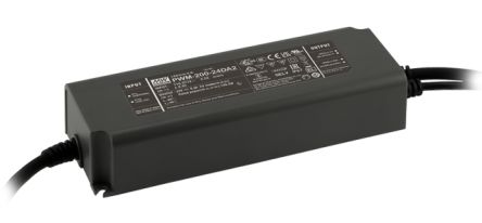 MEAN WELL LED Driver, 12V Output, 200W Output, 15A Output, Constant Voltage Dimmable [PWM-200-12DA2]; 145-227