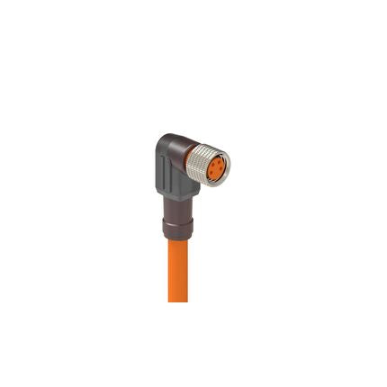 Lumberg Automation Right Angle Female 4 way M8 to Straight Unterminated Actuator/Sensor Cable, 5m [35087 RKMWV 4-1006/5 M]; 145-858