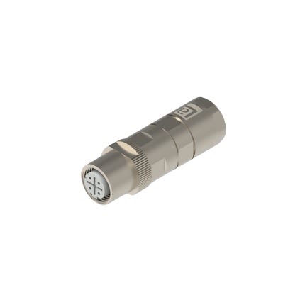 Lumberg Automation M12 Crimp Rail Series Ethernet Connector, Cable, Cat5 Straight [935092007 RM12CFSSV4DCAT5]; 145-871