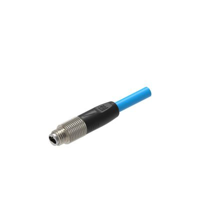 Lumberg AutomationRSMGVS-8M-998, 2m, Blue M8 to Male Unterminated, Tinned Copper Shielded, Terminated Polyurethane [935100025 RSMGVS-8M-998/2 M]; 145-892