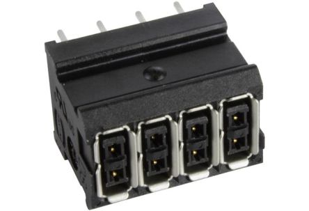 HARTING har-modular Series Straight Through Hole IDC Connector, 8 Contact(s), 2 Row(s), Shrouded [02529081501]; 146-293
