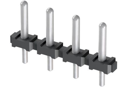 HARTING Har-Flexicon Series Horizontal Through Hole Connector Strip, 4 Contact(s), 5 mm Pitch, 1 Row(s), Unshrouded [14120416050000]; 146-303