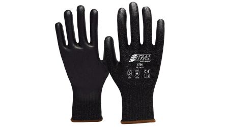 NITRAS SAFETY NITRAS Black Yarn Abrasion Resistant, Anti-Slip, Chemical Resistant, Cut Resistant, Puncture Resistant, [6706-10]; 146-649