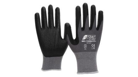 NITRAS SAFETY NITRAS Black, Grey Special Stretch Fabric Abrasion Resistant, Chemical Resistant, Cut Resistant, Puncture [8805-8]; 146-683