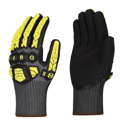 Skytec Torq Bora Black HPPE Cut Resistant Gloves, Size 9, L, Foam Nitrile Coating [SKG00083FH]; 146-916