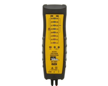 Ideal Industries 61-547, LED Voltage tester, Battery Powered, CAT III 600V [61-547]; 146-961