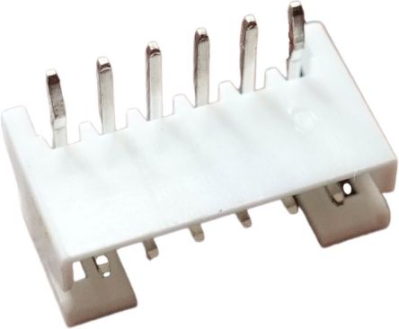RS PRO Right Angle Through Hole PCB Header, 6 Contact(s), 2 mm Pitch, 1 Row(s) [0]; 147-075