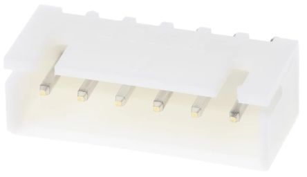 RS PRO Top Entry Through Hole PCB Header, 6 Contact(s), 2.5 mm Pitch, 1 Row(s), Shrouded [0]; 147-082