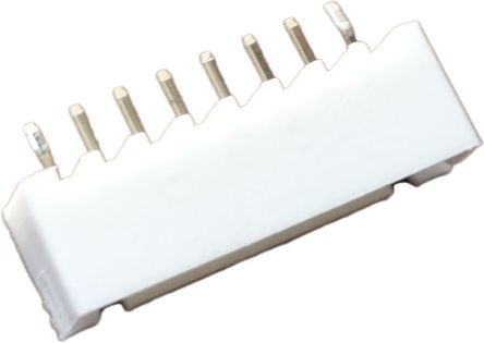 RS PRO Top Entry Through Hole PCB Header, 8 Contact(s), 2.5 mm Pitch, 1 Row(s), Shrouded [0]; 147-084