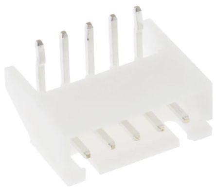 RS PRO Side Entry Through Hole PCB Header, 5 Contact(s), 2.5 mm Pitch, 1 Row(s), Shrouded [0]; 147-090