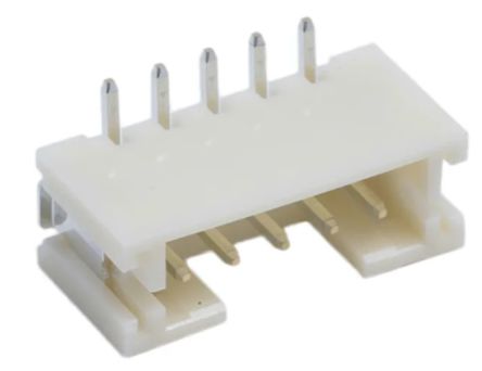 RS PRO Straight Surface PCB Header, 5 Contact(s), 2 mm Pitch, 1 Row(s), Shrouded [0]; 147-092