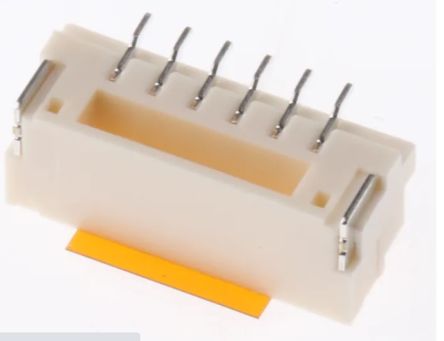 RS PRO Straight Surface PCB Header, 6 Contact(s), 1.25 mm Pitch, 1 Row(s), Shrouded [0]; 147-107