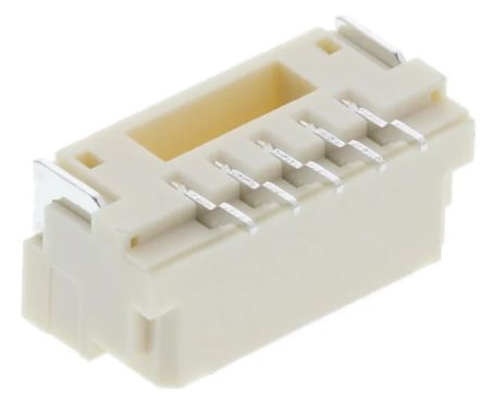 RS PRO Straight Surface PCB Header, 5 Contact(s), 1.25 mm Pitch, 1 Row(s) [0]; 147-110