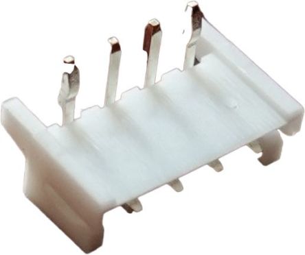RS PRO Right Angle Through Hole PCB Header, 4 Contact(s), 2.5 mm Pitch, 1 Row(s), Shrouded [0]; 147-145